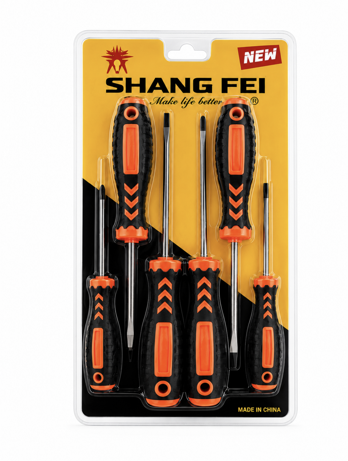 Juego de Destornilladores Shang Fei 6 Piezas con Punta Imantada
