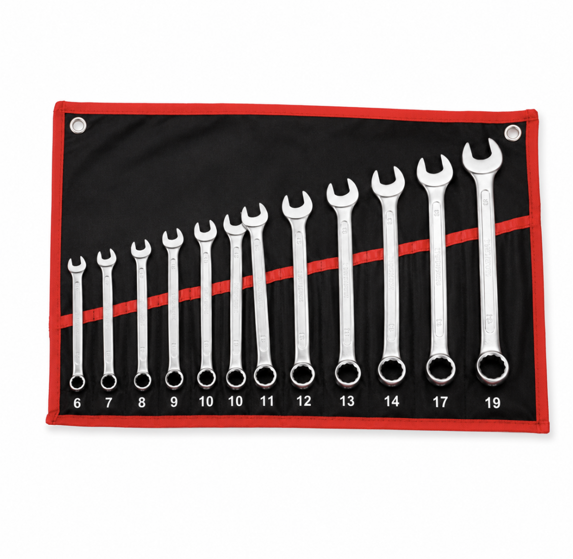 Set de Llaves Combinadas 11 Piezas Acero al Carbono Ale-Man 6-19 mm